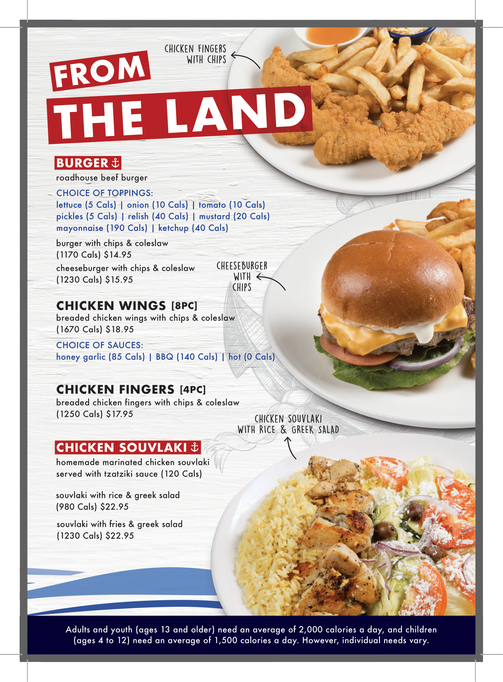 Halibut House lunch and dinner menu