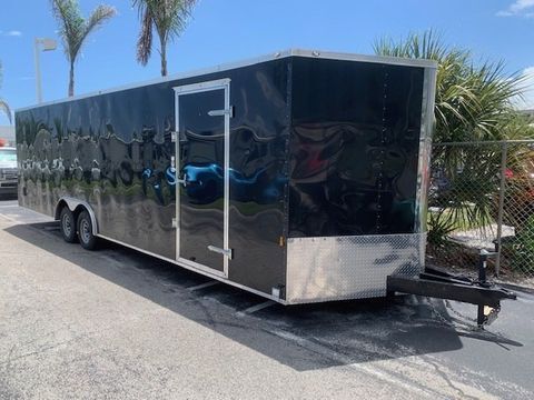 Long Black Exterior Trailer — Delray Beach, FL — Del-Raton RV Park & Trailer Sales