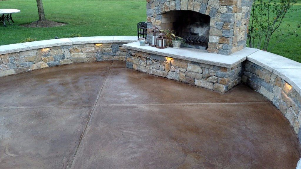 Concrete patio