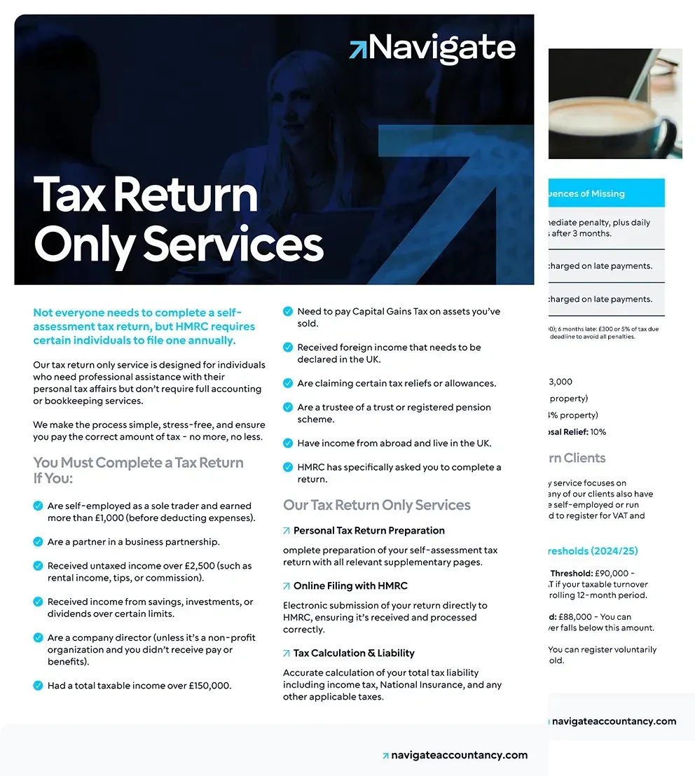 Tax return only services factsheet