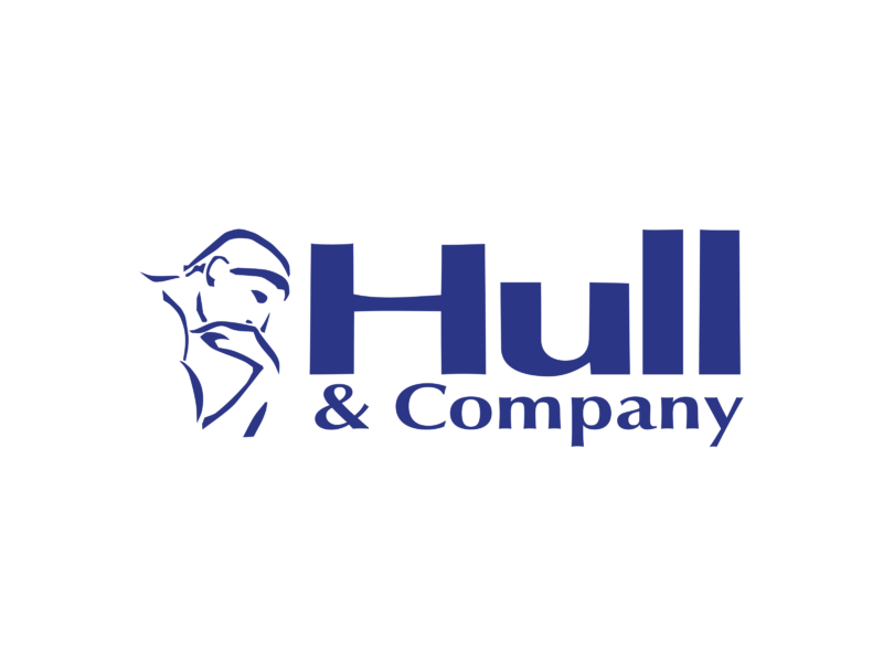 The hull & company logo has a picture of a bull on it.