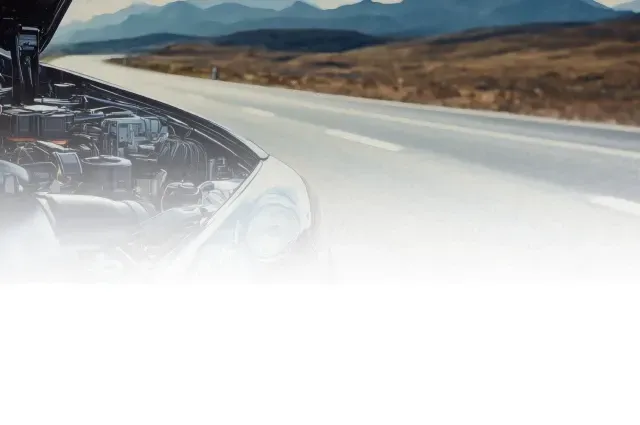 Car with hood open on side of road | Itasca Automotive