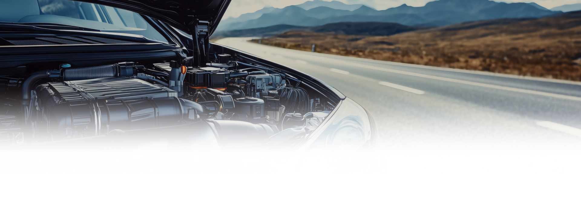 Car with hood open on side of road | Itasca Automotive