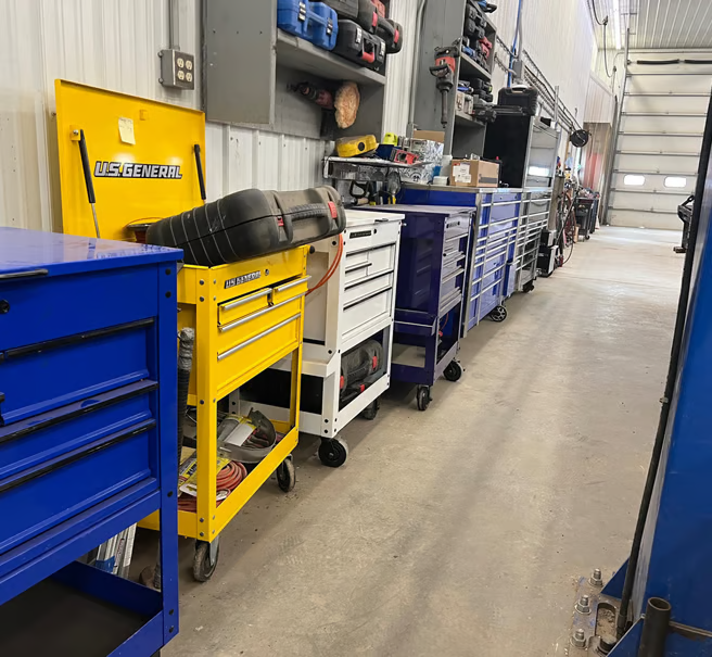 Inside garage | Itasca Automotive