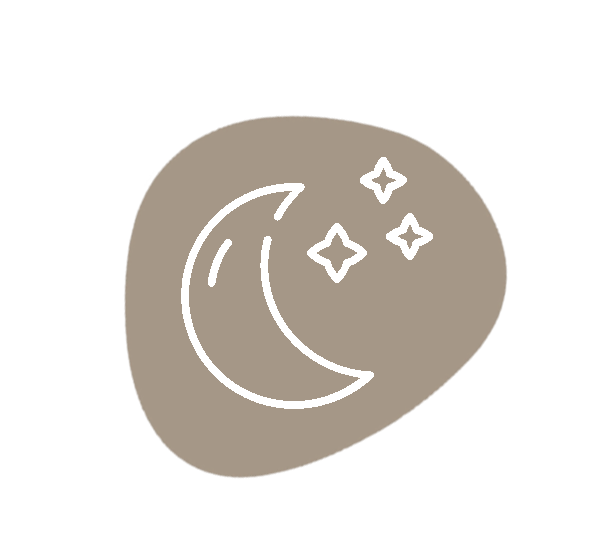 Pictogramme lune anti stress sommeil