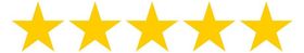 Five gold stars in a row.