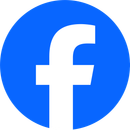 Facebook logo: white