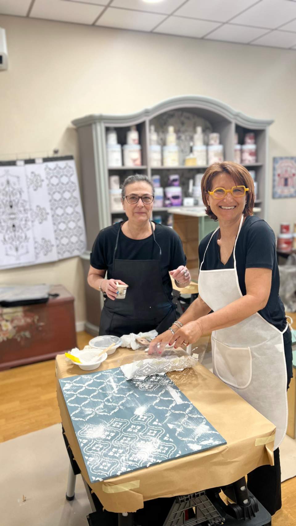 partecipanti corso di restauro e decorazione mobili