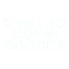 Uno sfondo bianco con la scritta centro copie boccea.