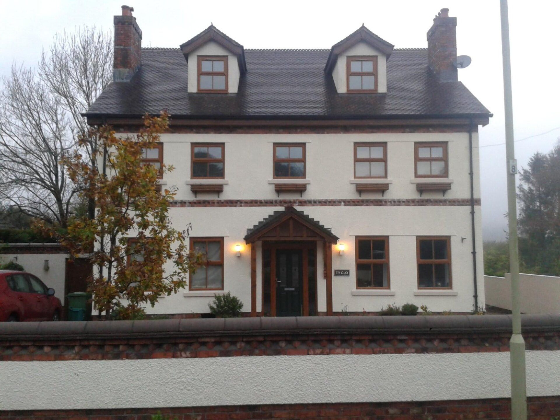 exterior renovation of large property