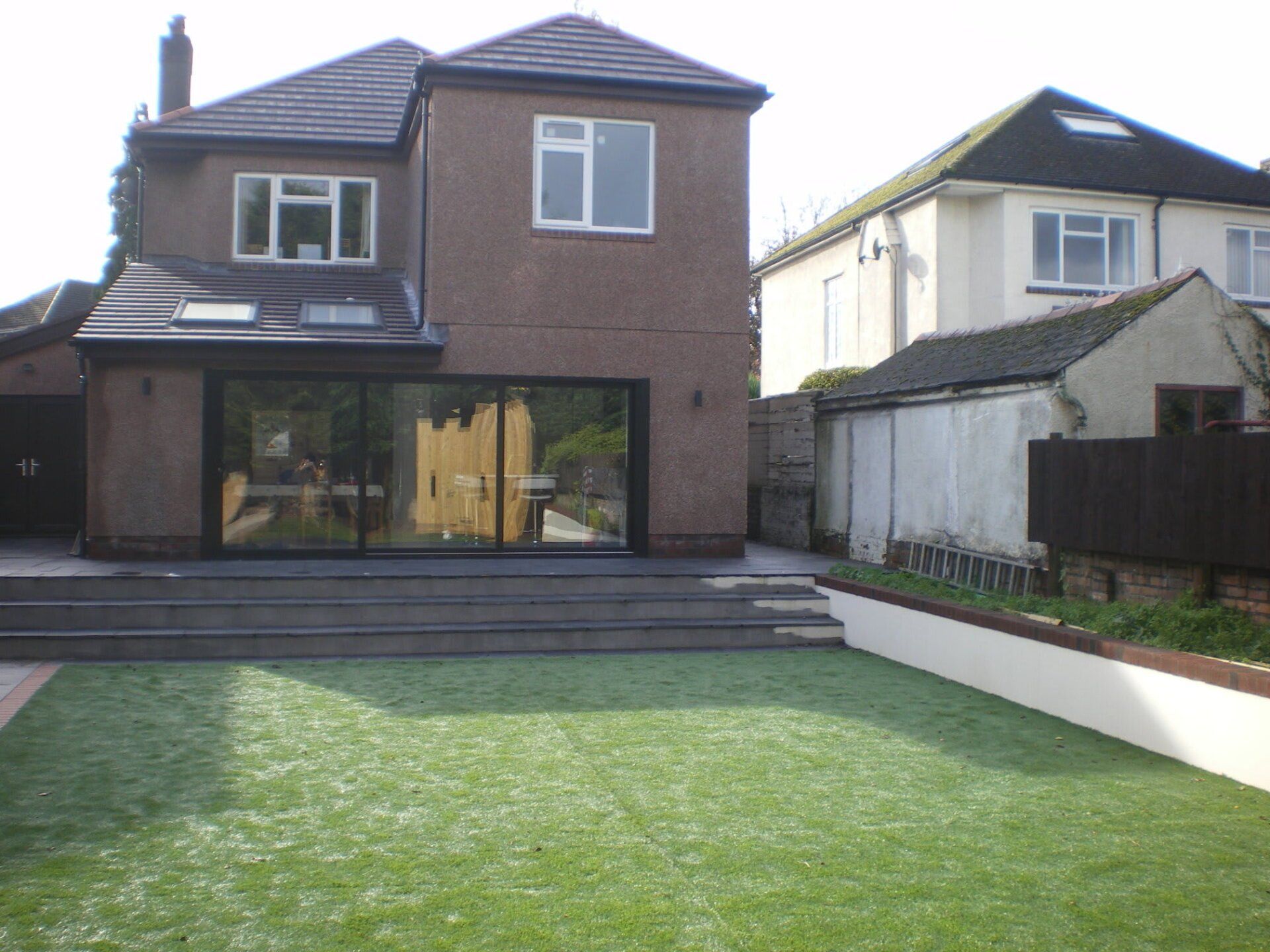 raised extension and garden