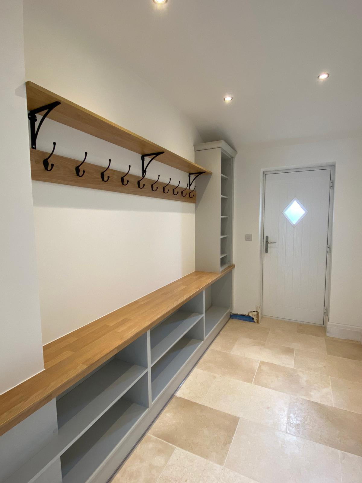 cloakroom with shelving