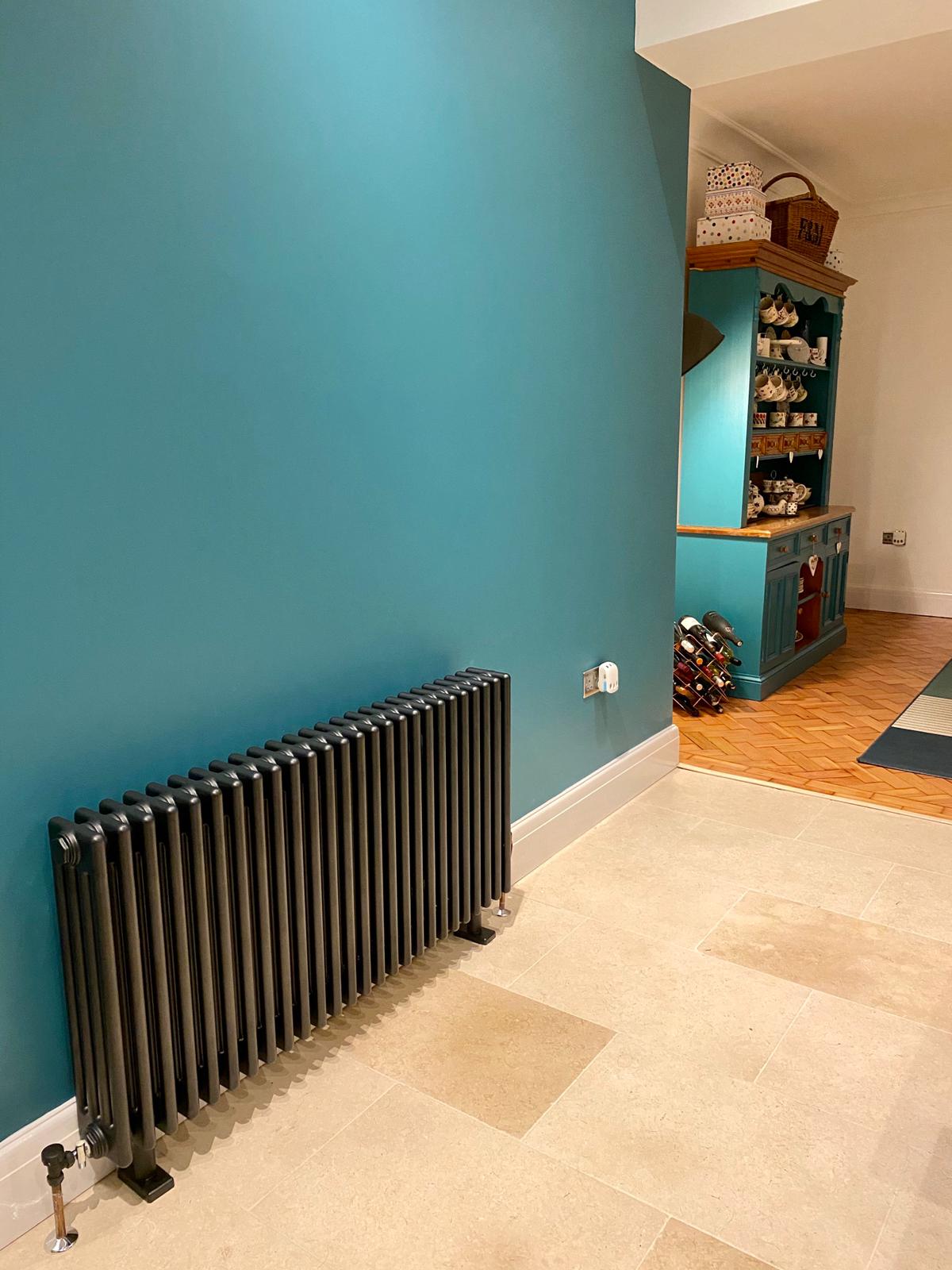 newly painted feature wall