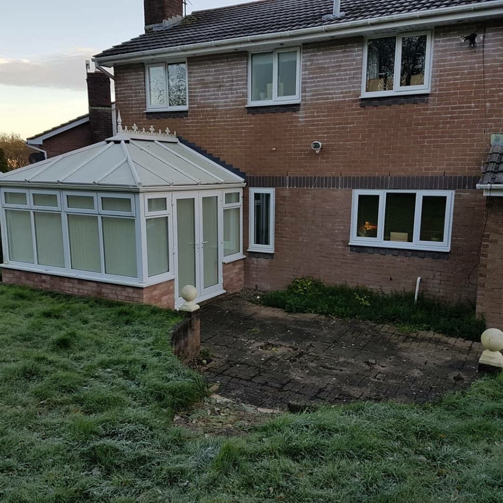 conservatory on back of property