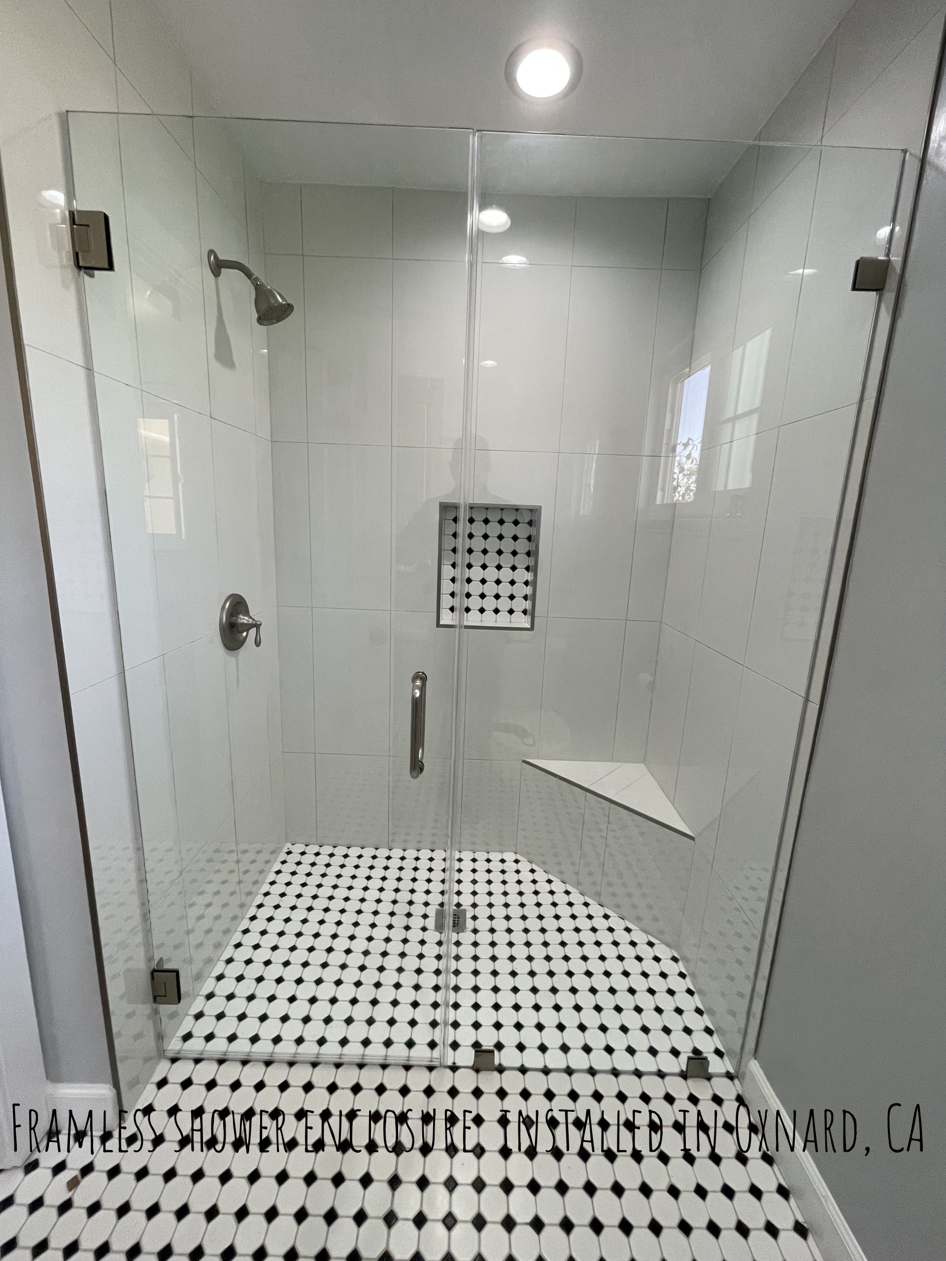 Frameless shower installed in Oxnard, CA
