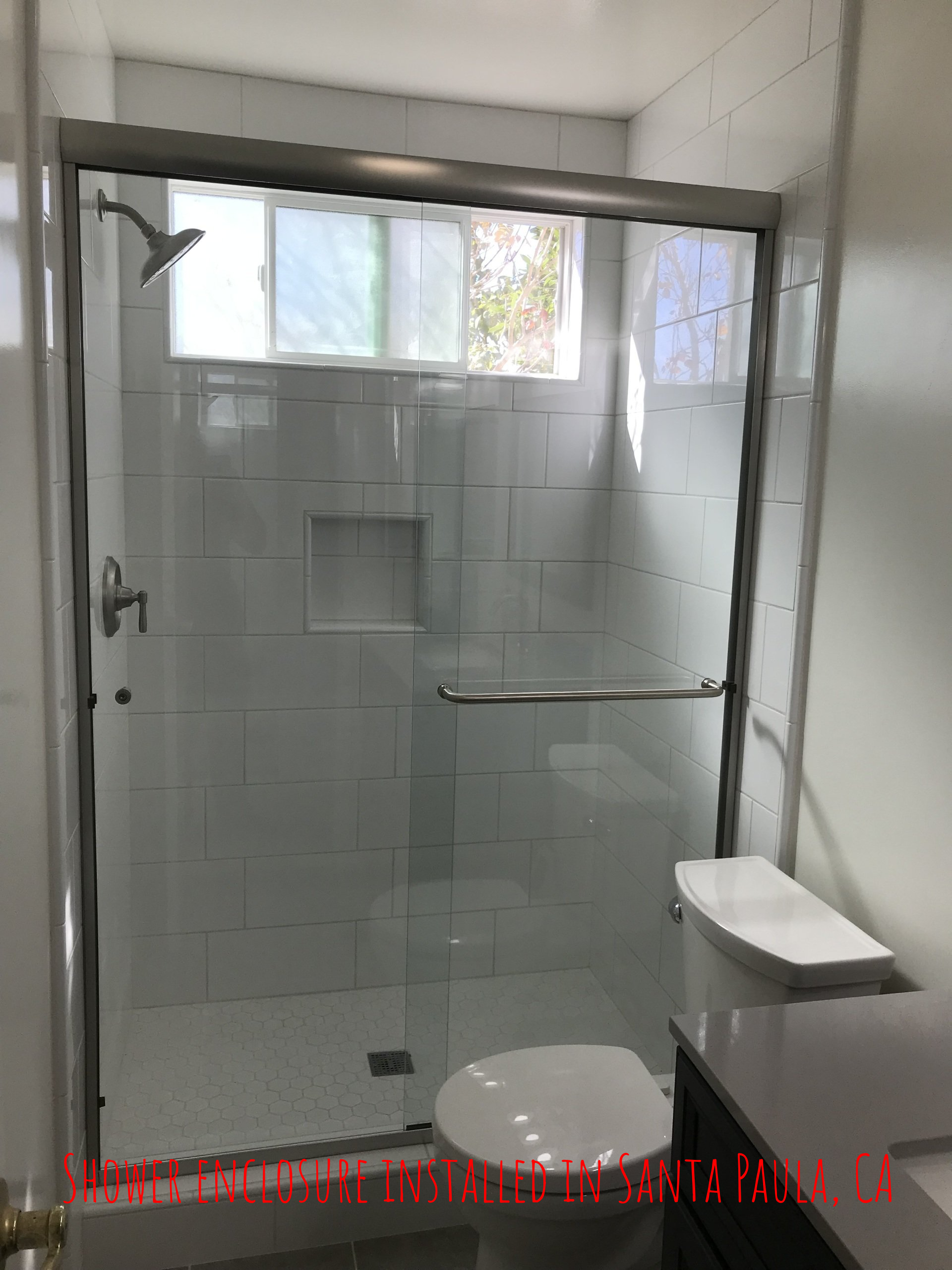 Frameless shower installed in Camarillo, CA
