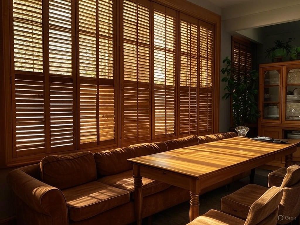 Café style shutters French doors

