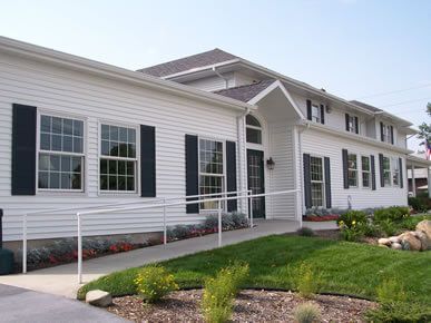 Exterior view of Wells and Cruz Family Funeral Home and Cremation Care in IN.