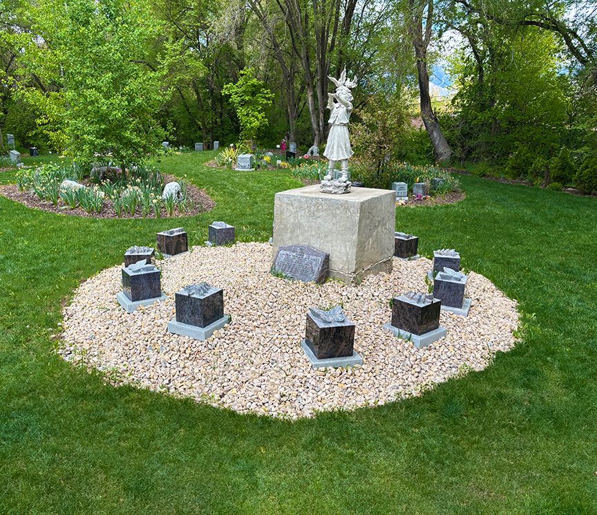 cremation garden statue little girl