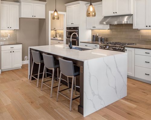 Beautiful Kitchen with Countertop — Puyallup, WA — Exclusive design Stone Work LLC Ltd
