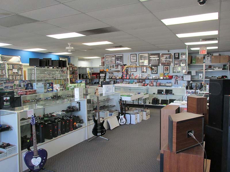 Inside the store - Electronic Guitar Display in West Deptford, NJ