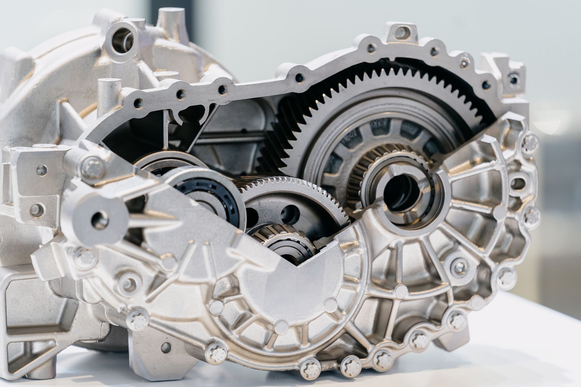 Transmission gears close-up for reliable direct shift gearbox services and vehicle performance.