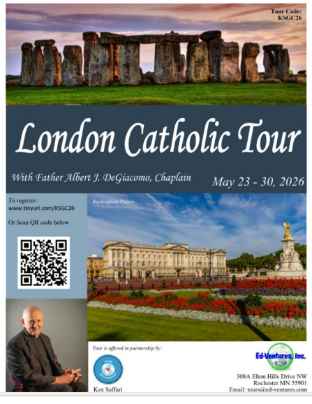 London Catholic Tour Dates
