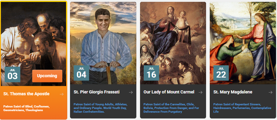 July Saints & Feast Days