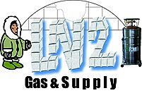 It is a logo for LN2 gas and supply company.