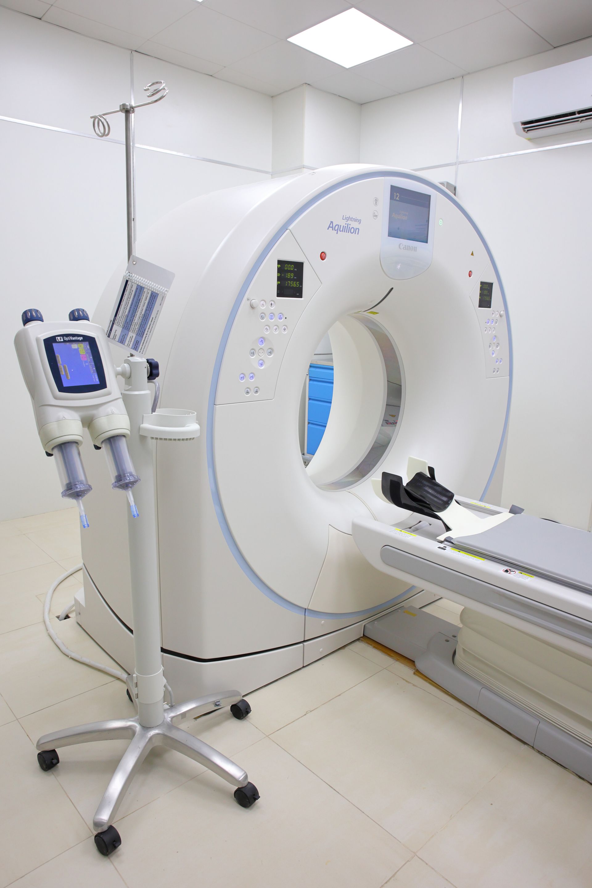 Non-encapsulated MRI equipment relying on high-grade helium to keep it running smoothly.