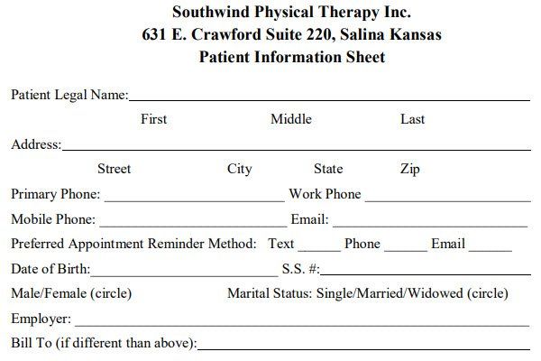 Patient Information Form