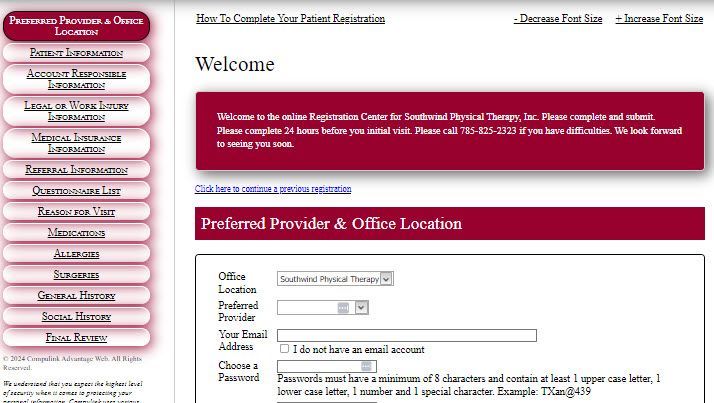 Online Patient Registration