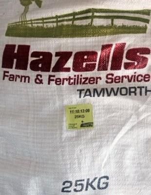 A Bag of Hazels Farm and Fertilizer Service — Hazells Farm & Fertilizer Services in Taminda, NSW