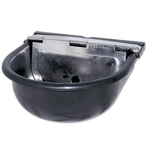 A Black Bowl with A Metal Handle on A White Background — Hazells Farm & Fertilizer Services in Taminda, NSW