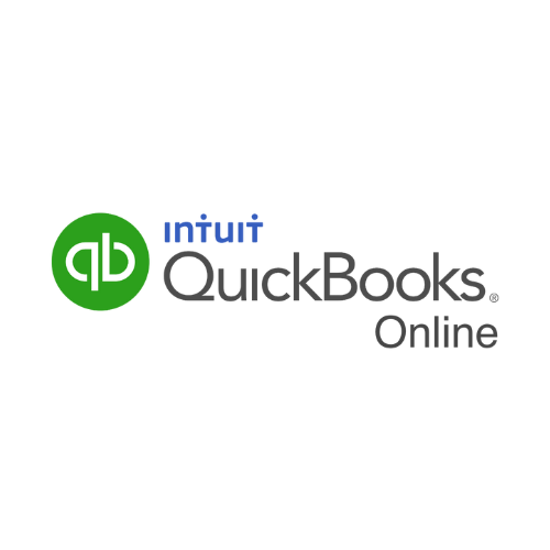 The logo for qb quickbooks online is on a white background.