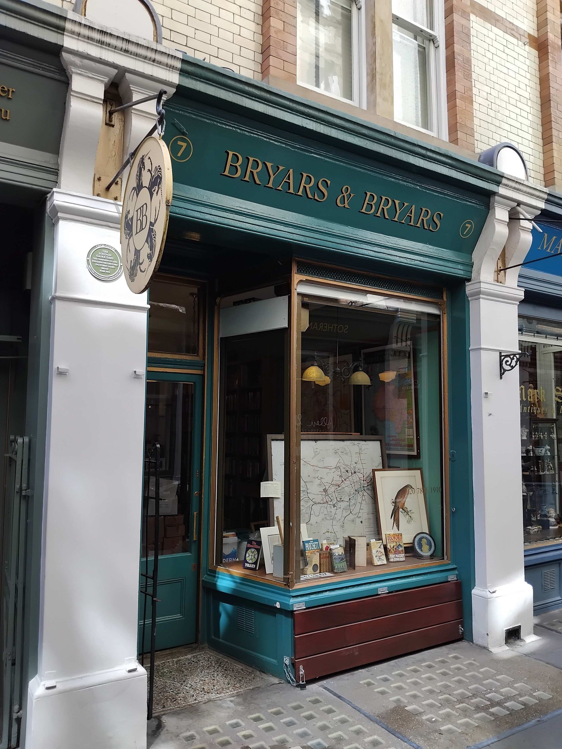 Bryar & Bryar bookshop in Cecil Court, London