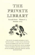 Private Library Seventh Series Volume 1:1 Spring 2018