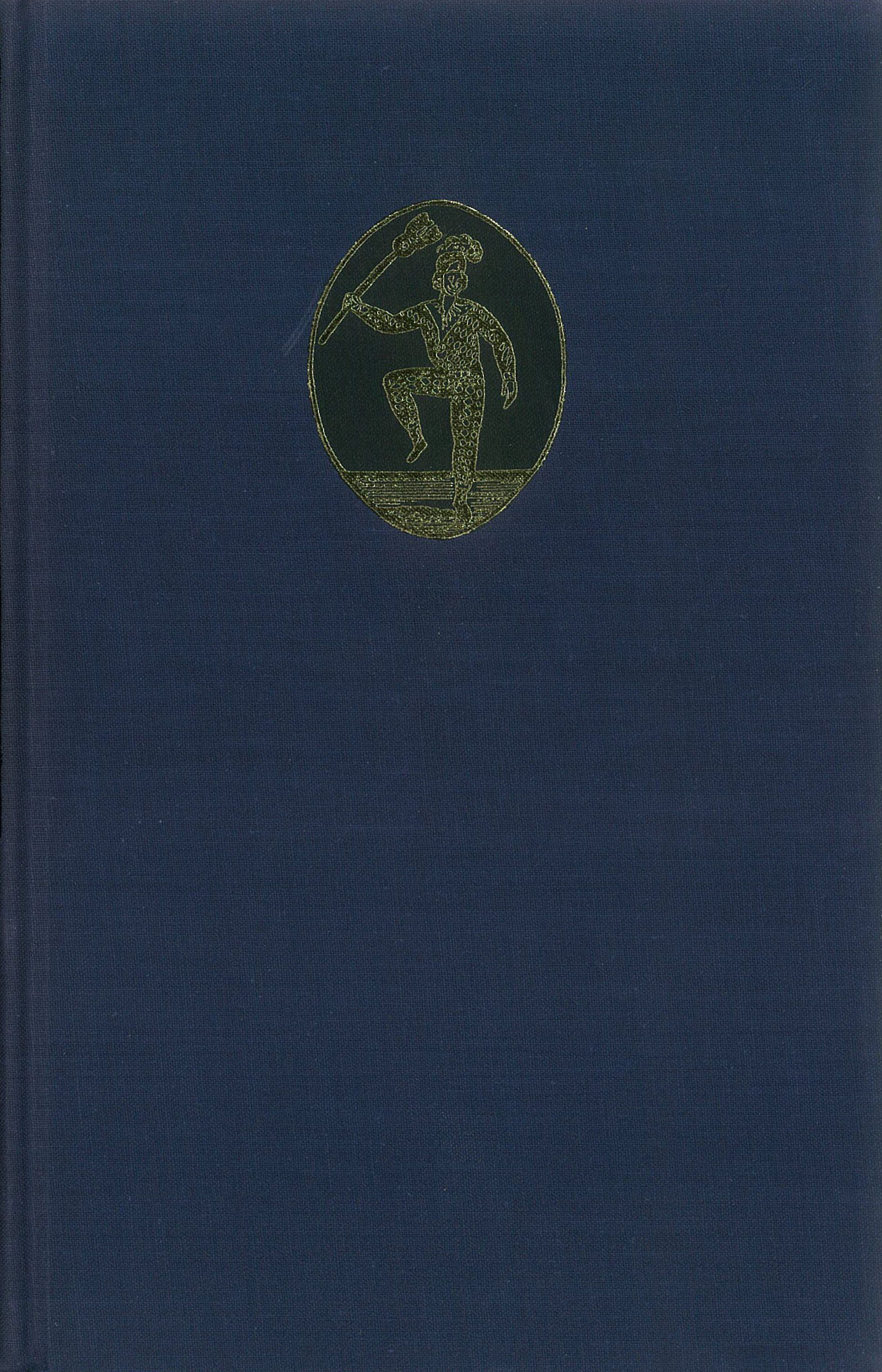 A blue book with a gold coin on the cover
