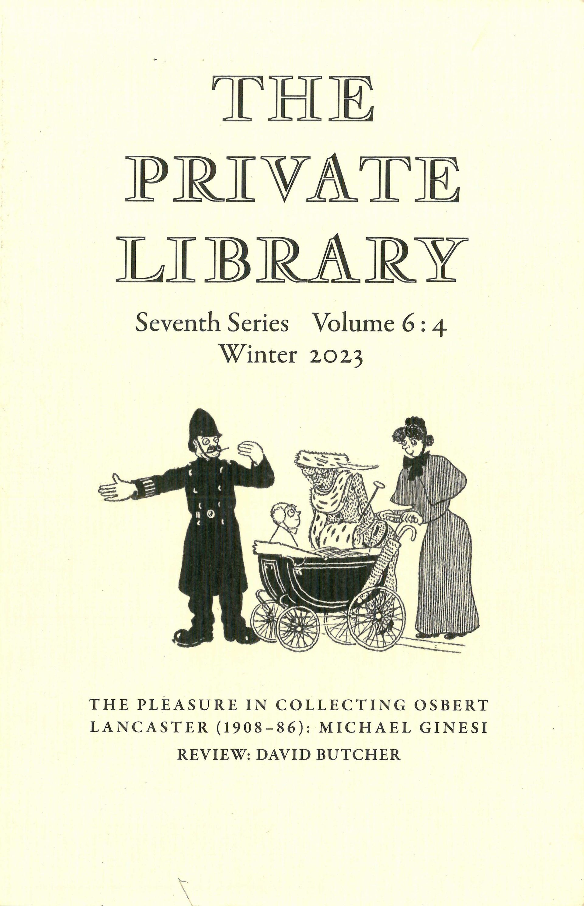 Private Library Seventh Series Volume 1:1 Spring 2018