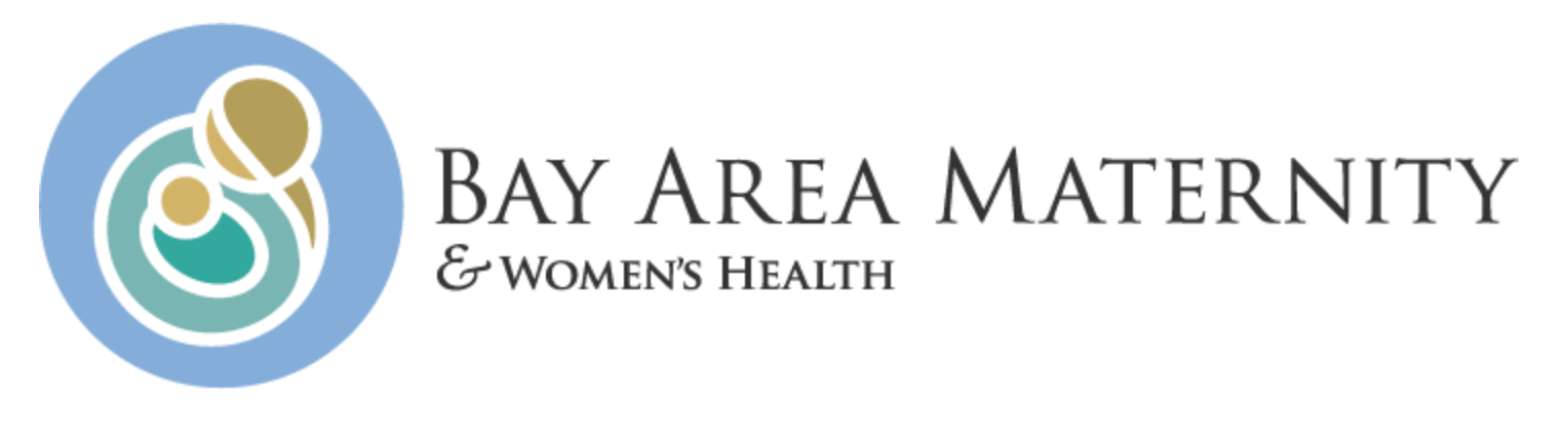 the logo for bay area maternity and women 's health