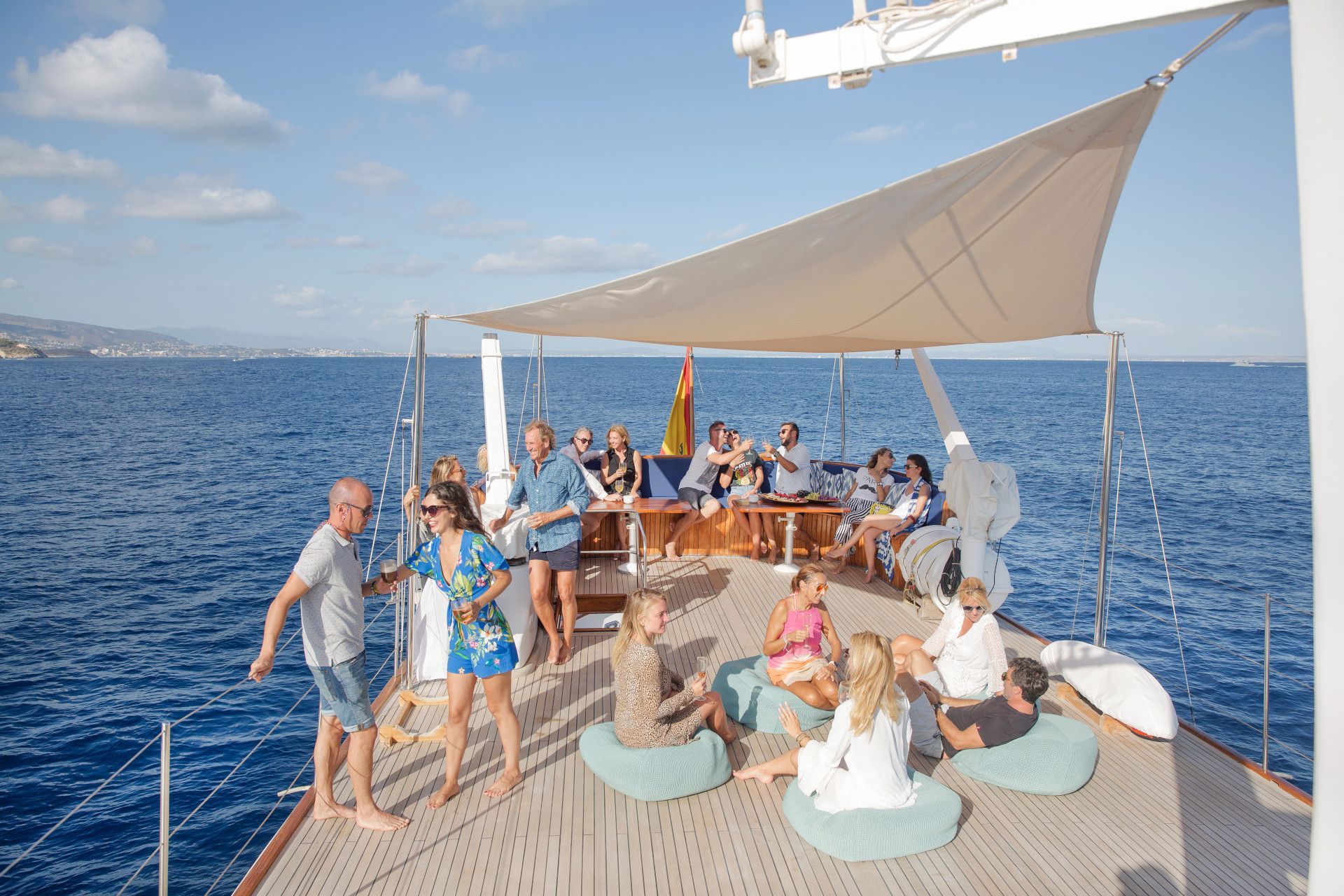 A group enjoying a corporate incentive trip in Mallorca