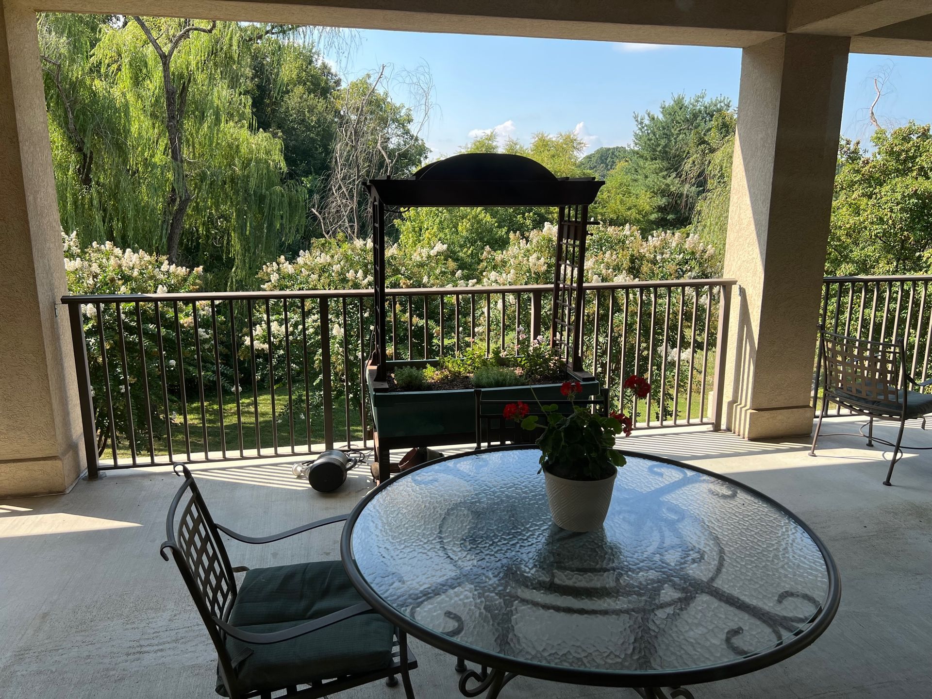 TCC Outside patio with table