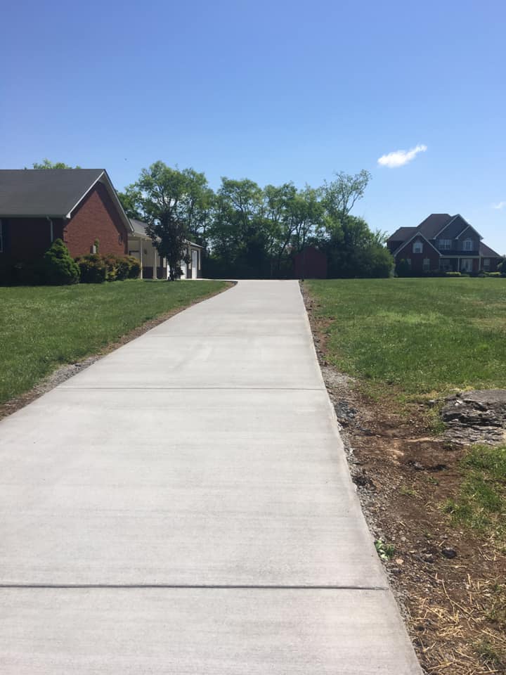 cured concrete driveway nashville tn