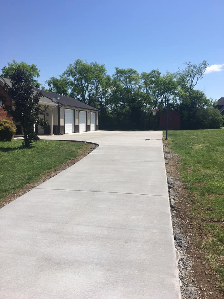 concrete driveway