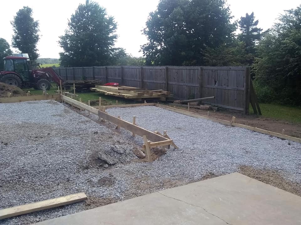 concrete for backyard patio murfreesboro tn