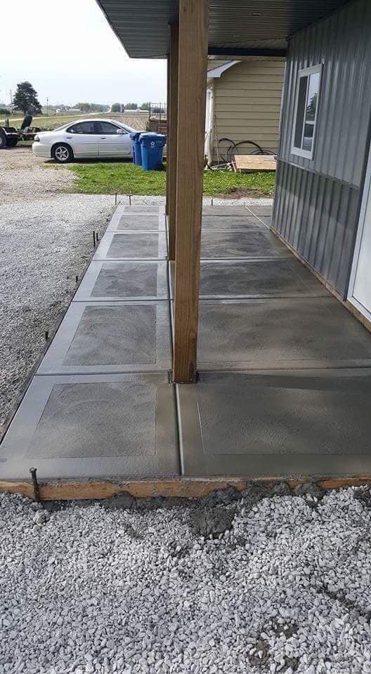 concrete patio for barn murfreesboro tn
