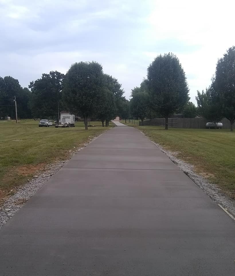 concrete driveway design