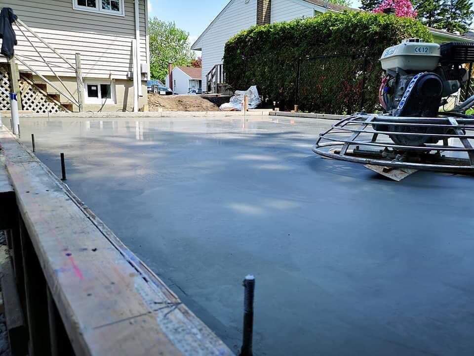 pool fill concrete