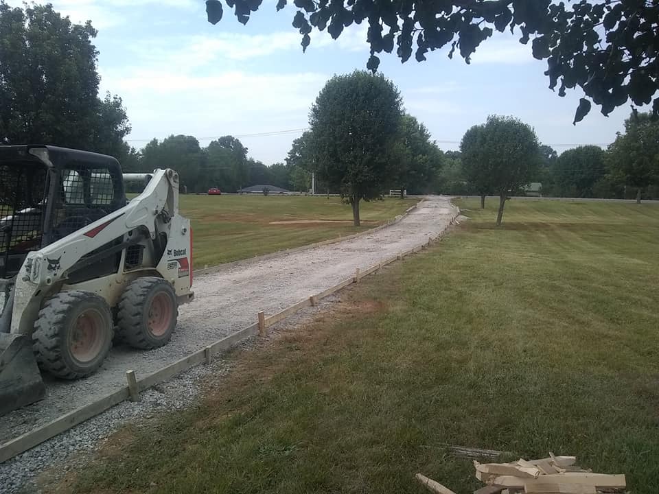 concrete driveway forming