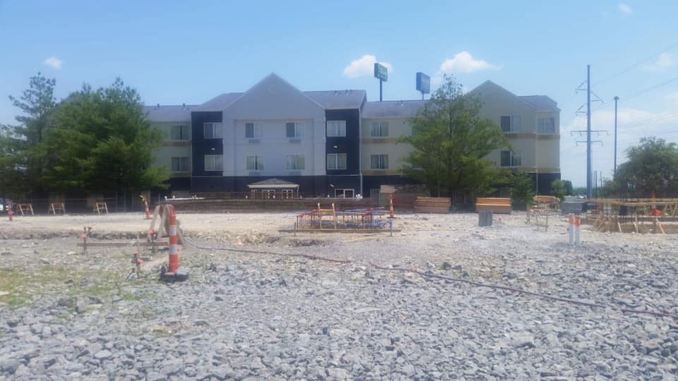 concrete site prepping
